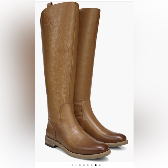 Franco Sarto Shoes - Franco Sarto Meyer Knee High Boot riding boots‎ brown leather 7 wide calf NWT